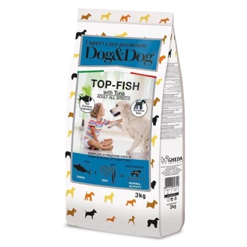 Сухой корм с рыбой для собак Gheda D&Dog Expert Care Premium Top-Fish, 3 кг