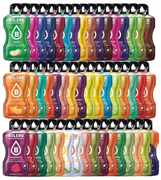 Набір 74 порошкових напоїв Bolero Box Sticks, 3 г, без цукру, всі смаки