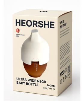 Бутылочка антиколиковая HEORSHE new White, 160 мл