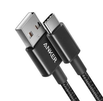 Кабель Anker Premium Nylon-Braided USB A to USB C 2.0 15W 1.8 м