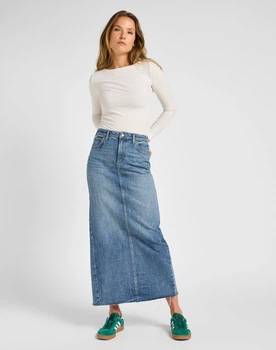 Спідниця LEE Back Slit Maxi skirt (112355211) Синій 29-00