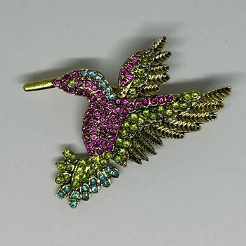 Брошка Колібрі Hummingbird Brooch подарункова упаковка