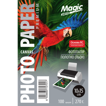 Фотопапір полотно льон 10х15 270 г/м² RC Преміум Superior (100 аркушів) Magic