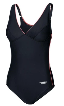 Купальник закритий для жінок Aqua Speed GRACE 61558 чорний, червоний Жіночий 44