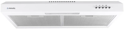 Витяжка пласка Minola HPL 612 WH (450 м3/год, 3 швидкості, кнопкове кер.) 253244