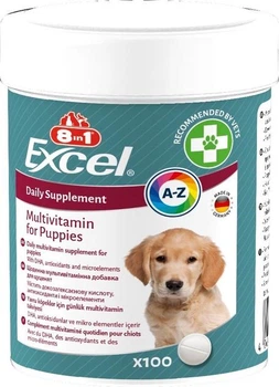 Мультивітамінний комплекс 8in1 Excel Multi Vit Puppy для цуценят і молодих собак смачні таблетки 100 шт 4048422183846