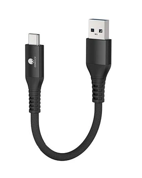Кабель CONMDEX USB A to USB-C 15Вт, USB 3.1 Gen2, 10Gbps, 0.6м, black