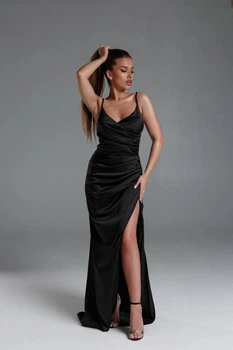 Вечірня чорна довга сукня FashionYouWant L чорний 43330294