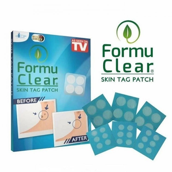Пластир проти бородавок і папілом Formu Clear 30 штук (18 маленьких + 12 великих)