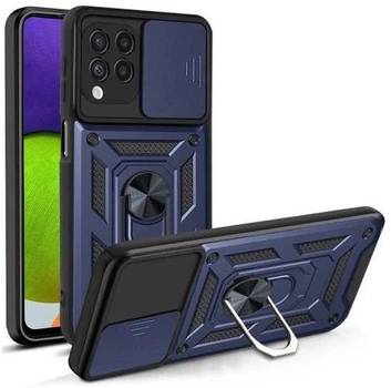 Протиударний броньований чохол із захистом камери для Samsung Galaxy A22 4G та M22 та M32 (A225/M225/M325) Armor Case Keysion blue