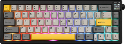 Клавіатура бездротова Ajazz AK650 Flying Fish Switch Black RGB