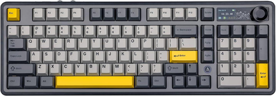 Клавіатура бездротова Ajazz AK980 Grey Clear Sky Switch