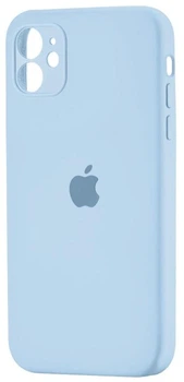 Чохол Silicone Premium case з захистом камери для iPhone 12 Full Camera Protective lilac cream 9622