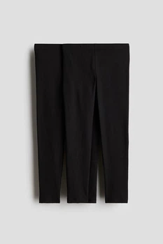 Набір дитячих лосин 2 шт. для дівчинки H&M 104 чорні