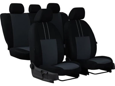 Авто чехлы для MERCEDES E КЛАС W211 2002-2009 Pok-ter Economic с серой вставкой