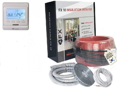 Тепла підлога електрична Felix FX18 540 Вт 3,0-3,6 м2 30 м і програмований терморегулятор (fx540)