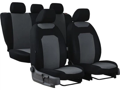 Авто чехлы AUDI A3 8V (2012-2020) Pok-ter CARO с серой вставкой