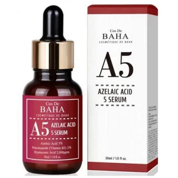 Противовоспалительная сыворотка с азелаиновой кислотой COS DE BAHA Azelaic Acid 5 Serum (A5) 30 мл (8809240319109)