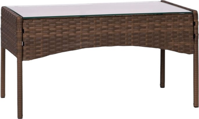 Komplet mebli ogrodowych z technorattanu ModernHome by Multistore MultiGarden (CRF1720 DARK BROWN)