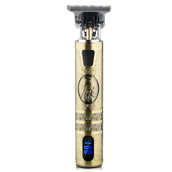 Триммер аккумуляторный для бороды и волос RAF R.433 с LED дисплеем 5W Gold (3_06324)