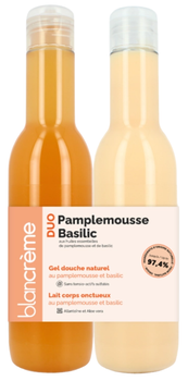 Набір косметики для догляду Blancreme Pamplemousse Basilic Гель для душу 200 мл + Лосьйон для тіла 200 мл (3700614812774)