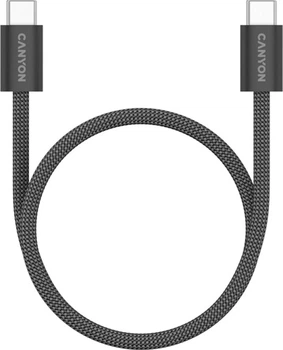 Кабель Canyon OnWire 60MG C-C 60W Magnet Braided 1 м Black (CND-CCMG60AB15B)