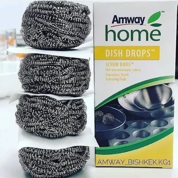 Металеві губки DISH DROPSTM Scrub BudsTM Amway 4 шт.