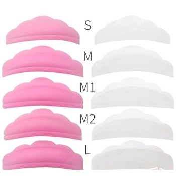 Набор бигуди для ламинирования ресниц (S, M, M1, M2, L) 5 пар, прозрачные