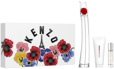 Набір для жінок Kenzo Flower By Kenzo парфумована вода 100 мл + молочко для тіла 75 мл + парфумована вода 10 мл (3274872481336)