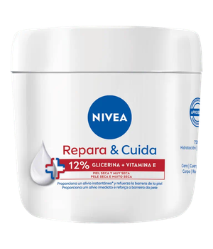Крем для тіла Nivea Repair & Care зволожуючий з гліцерином та вітаміном E 400 мл (4006000127408)