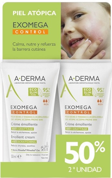 Zestaw Krem do ciała A-Derma Exomega Control emolientowy 2 x 50 ml (ZES3282779377546)
