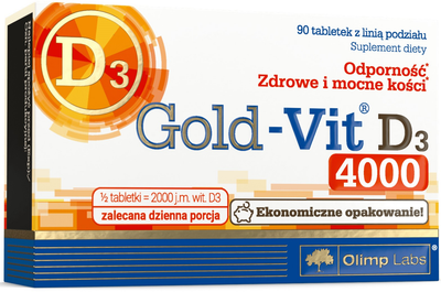 Suplement diety Olimp Labs Gold-Vit D3 4000 90 tabletek (5901330079009)