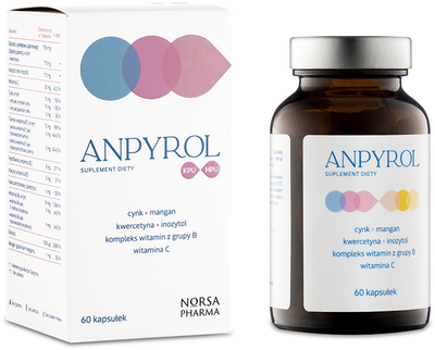Suplement diety Norsa Pharma Anpyrol KPU/HPU 60 kapsułek (5905669770217)