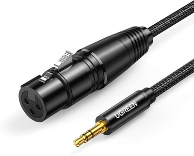 Кабель Ugreen AV182 3.5mm Male to XLR Female 2 м Black (UGR-20244)