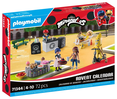 Zestaw konstrukcyjny Playmobil Kalendarz adwentowy Miraculous: Piknik w Paryżu 72 elementy 71344 (4008789713445)