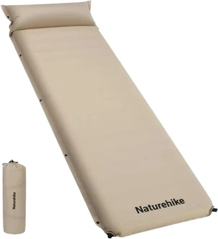 Коврик самонадувающийся Naturehike з подушкою CNK2450WS020 100мм Beige