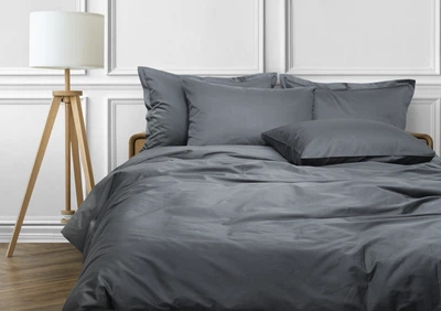 Постельное белье LUXURY LINENS Premium DARK GREY 100% египетский хлопок 500ТС (38000133d)