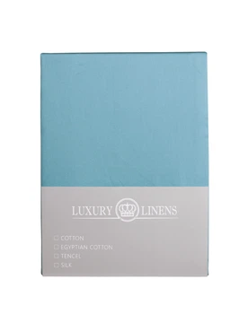 Простирадло LUXURY LINENS Alonso 200x260 TURQUOISE 100%єгипетська бавовна (442200260)