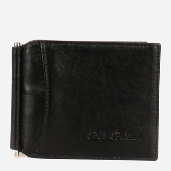Затискач для купюр чоловічий шкіряний Bella Bertucci ROZ144-1 Чорний (ROZ6501091597)