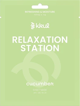 Маска для обличчя з екстрактом огірка - Kkul Relaxation Station Cucumber Sheet Mask 25ml (25ml) (1266508-1147742647-2)