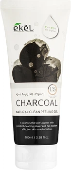 Пілінг-скотка для обличчя з деревним вугіллям - Ekel Natural Clean Peeling Gel Charcoal 100ml (1171743-109522)