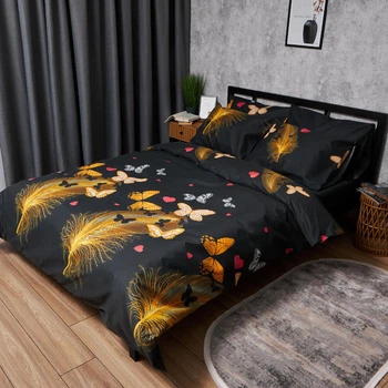 Пододеяльник Moon&Star Микросатин Premium Golden Flutter Евро 200 x 220 см (MS-870000863)