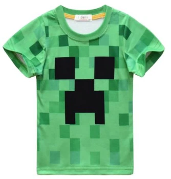 Футболка Майнкрафт з гри Minecraft Кріпер дитяча 150 см (Ebeik) Зелена