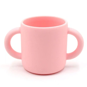 Чашка силіконова дитяча Рожева