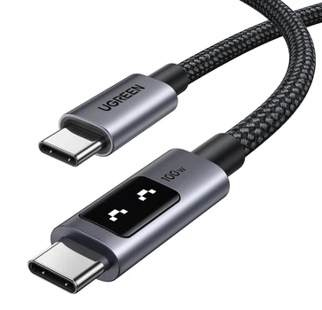 Кабель для зарядки UGREEN Uno USB-C to USB-C Cable 100W Fast Charging 2m - Black
