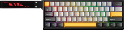 Клавіатура дротова Aula WIN60 HE Max Magnetic Switch Black/Grey/Yellow USB EN/UA (6978080504036)
