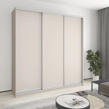Шкаф-купе трехдверный MebelStar Стандарт AL 3ДСП 230x45x240 см Кашемир (MBS-1823)