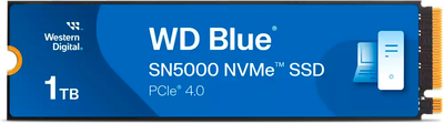 SSD диск Western Digital Blue SN5000 1TB M.2 PCIe 4.0 x4 3D NAND TLC (WDS100T4B0E)