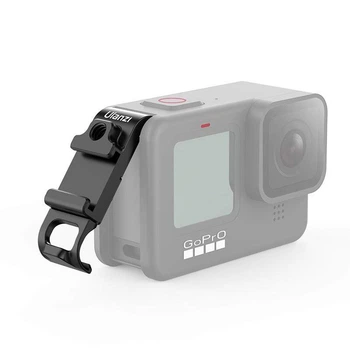 Дверца для GoPro 13 12 11 10 9 с отвором для зарядки и креплением холодный башмак алюминиевая