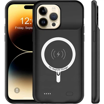 Чехол powerbank iBattery для iPhone 14 Pro Slan QI MagSafe 5000 mAh Black